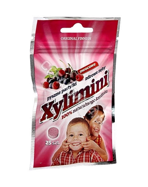 TOP BRANDS Xylimini pastylki owocowe do ssania x 25 szt