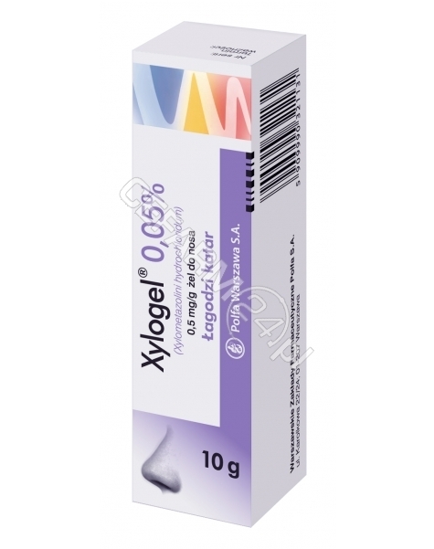 POLFA WARSZA Xylogel 0,05% żel do nosa w sprayu 10 g (butelka)