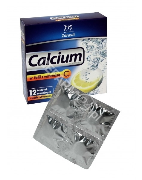 NP PHARMA Zdrovit calcium w folii z witaminą c x 12 tabl musujących