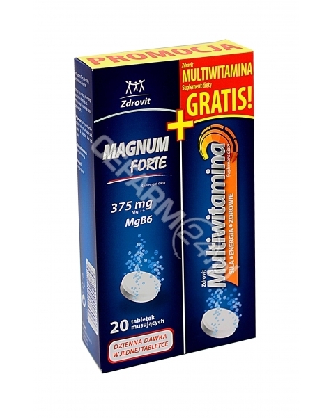 NATUR PRODUK Zdrovit magnum forte 375 mg x 20 tabl musujących + Multivitamina x 20 tabl musujących