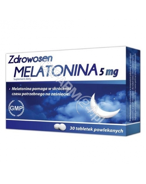 NATUR PRODUK Zdrowosen melatonina x 30 tabletek powlekanych