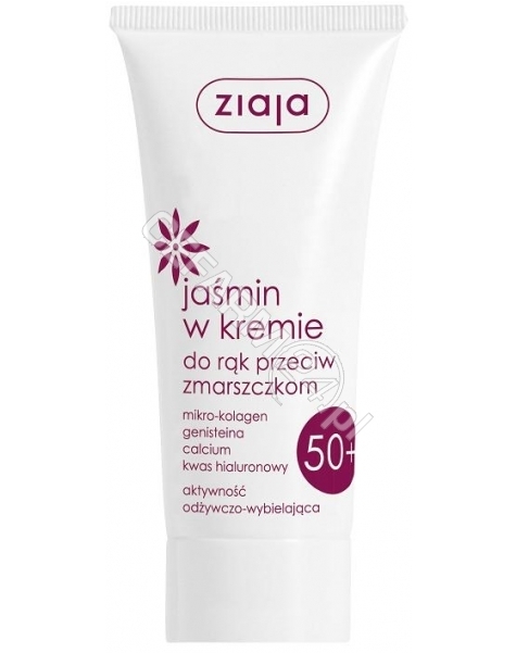 ZIAJA Ziaja jaśminowa - jaśmin w kremie do rąk przeciw zmarszczkom 50+ 50 ml