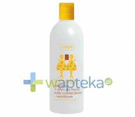 ZIAJA LTD. Z.P.L. ZIAJA MAZIAJKI szampon + płyn do mycia dla dzieci lody ciasteczkowo - waniliowe 400 ml