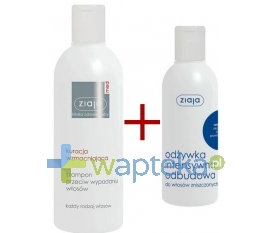 ZIAJA LTD. Z.P.L. SP. Z 0.0. ZIAJA MED KURACJA WZMACNIAJĄCA Szampon 300 ml + ZIAJA Odżywka do włosów ceramidy intensywna odbudowa 200ml