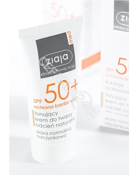 ZIAJA Ziaja med ochrona spf 50+ krem tonujący do twarzy 50 ml