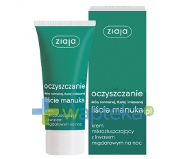 ZIAJA LTD. Z.P.L. ZIAJA OCZYSZCZANIE Krem z kwasem migdałowym na noc 50 ml