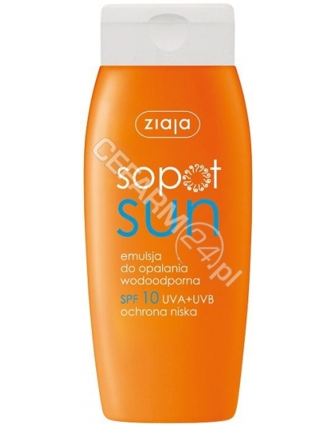 ZIAJA Ziaja sopot sun - wodoodporna emulsja do opalania spf 10 150 ml