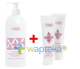 ZIAJA LTD. Z.P.L. SP. Z 0.0. ZIAJA ZESTAW odżywcze mleczko do ciała z kaszmirem 400ml + krem do rąk 100ml