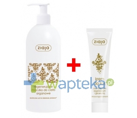 ZIAJA LTD. Z.P.L. SP. Z 0.0. ZIAJA ZESTAW regenerujące mleczko do ciała z olejkiem arganowym 400ml + krem do rąk arganowy 100ml