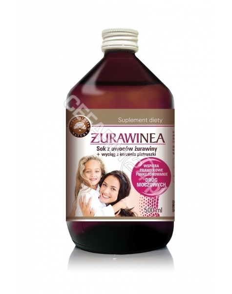 LABORATORIA NATURY SP Z O.O. Żurawinea sok z żurawiny 500 ml